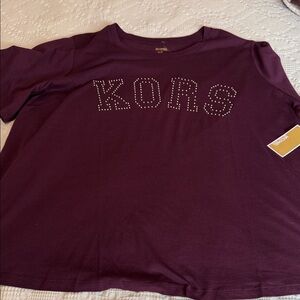 NWT Woman plus size/Michael Kors Kids' Tee in Deep Purple